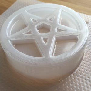 3.8 oz Pentacle Circle Plastic Mold