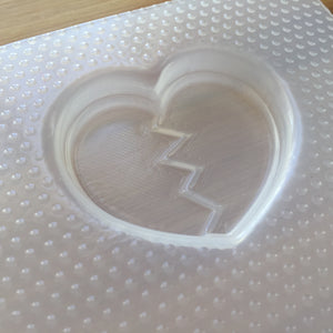 Broken Heart Plastic Mold