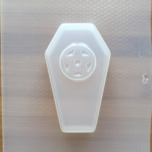 2.3 oz Pentagram Coffin Plastic Mold