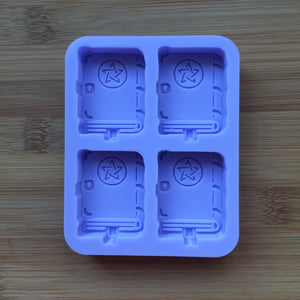 1.6" Spell book Silicone Mold, Food Safe Silicone Rubber Mould