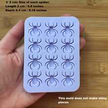 Load image into Gallery viewer, 1cm or 2cm Spider Silicone Mold, Food Safe Silicone Rubber Mould