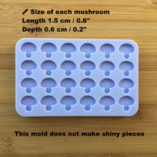 Load image into Gallery viewer, 0.6&quot; Mushroom Silicone Mold, Food Safe Silicone Rubber Mould