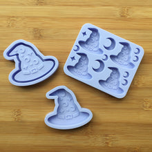 Load image into Gallery viewer, Wizard Hat Silicone Mold, Food Safe Silicone Rubber Mould