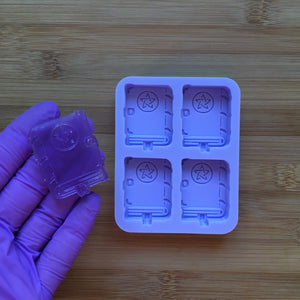 1.6" Spell book Silicone Mold, Food Safe Silicone Rubber Mould