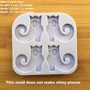Witchy Boots Silicone Mold, Food Safe Silicone Rubber Mould