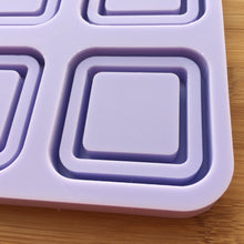 Load image into Gallery viewer, 2&quot; Double Shaker Square Silicone Mold, Food Safe Silicone Rubber Mould