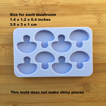 Load image into Gallery viewer, 1.4&quot; Mushroom Silicone Mold, Food Safe Silicone Rubber Mould