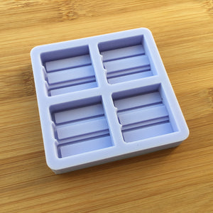 3cm Stack of Books Silicone Mold, Food Safe Silicone Rubber Mould