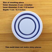 Load image into Gallery viewer, 2&quot; Circle Double Shaker Silicone Mold, Food Safe Silicone Rubber Mould