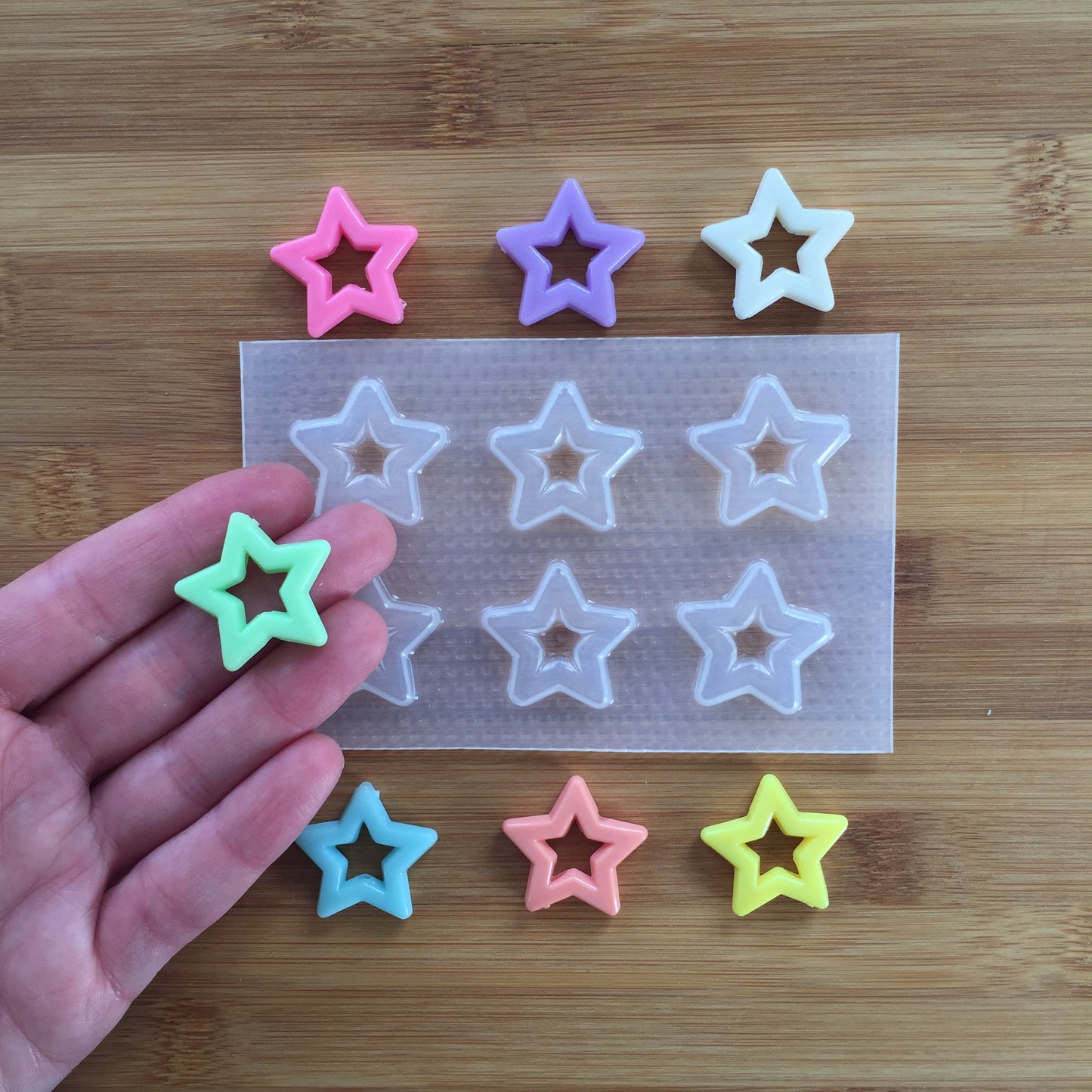 1 inch Hollow Star Plastic Mold