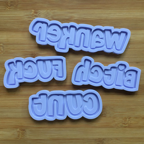 Swear Words Silicone Mold, Food Safe Silicone Rubber Mould