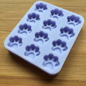 1cm or 2cm Paws Silicone Mold, Food Safe Silicone Rubber Mould