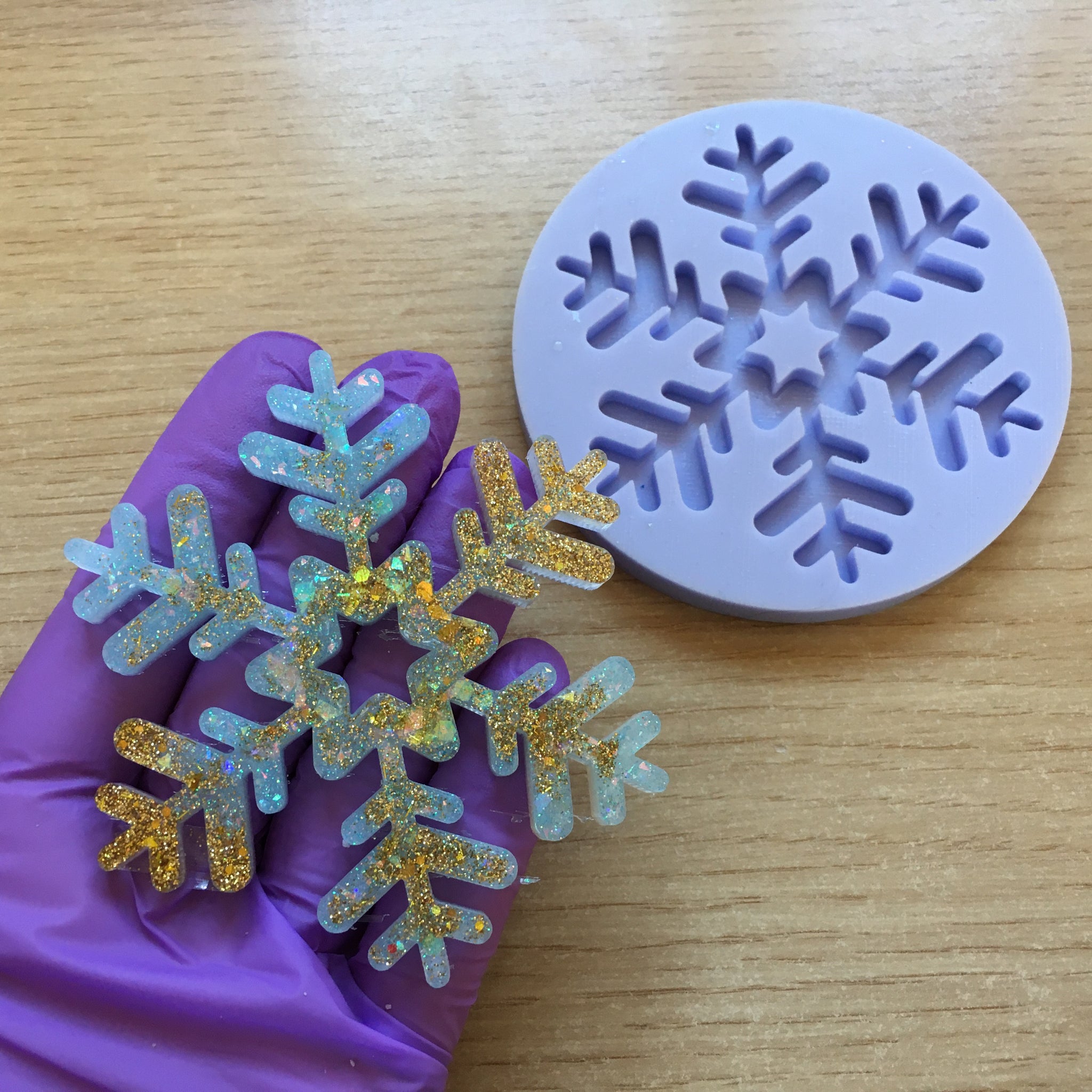 3 Snowflake Silicone Mold – The Crafts and Glitter Shop