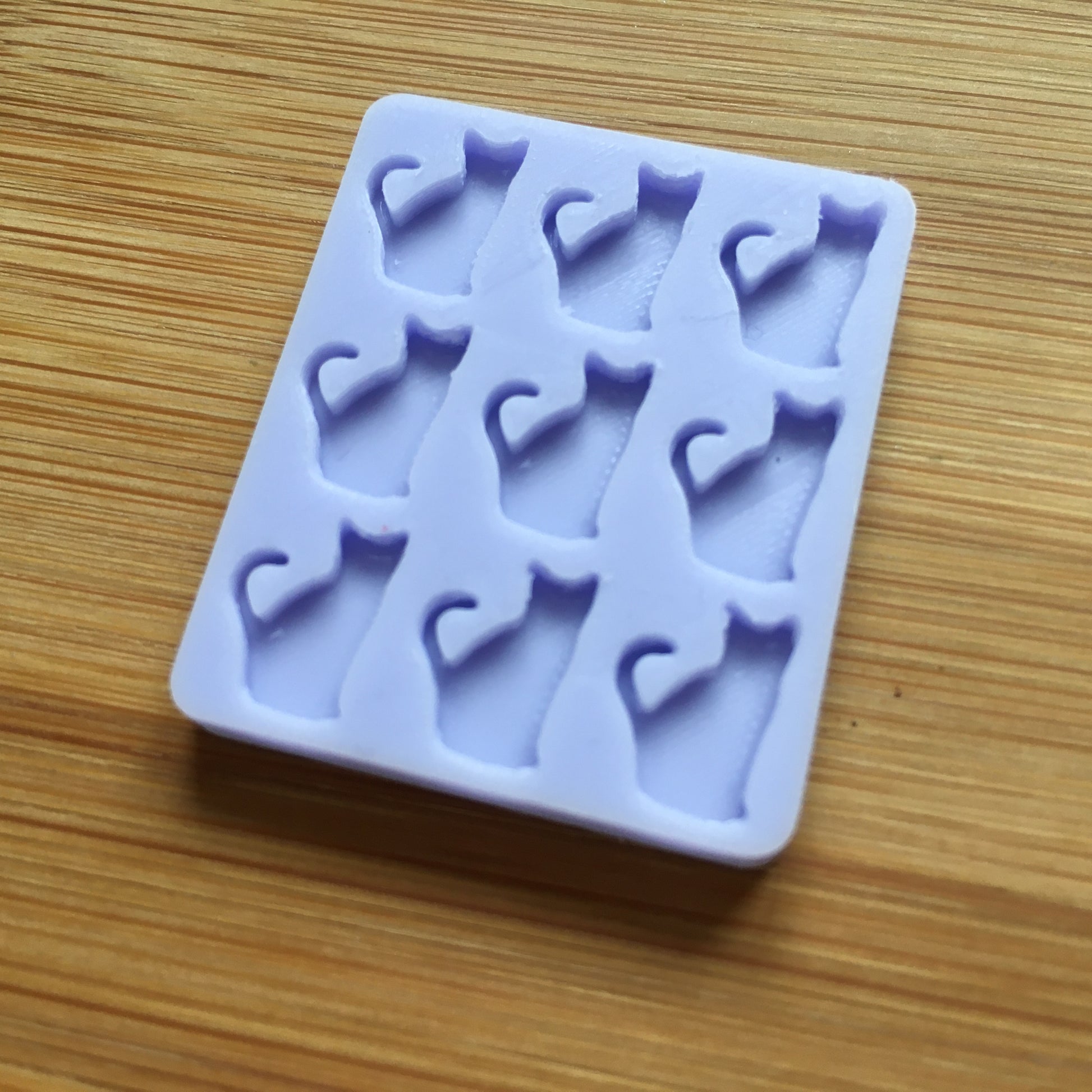 1cm or 2cm Cat Silicone Mold, Food Safe Silicone Rubber Mould - The Crafts and Glitter Shop