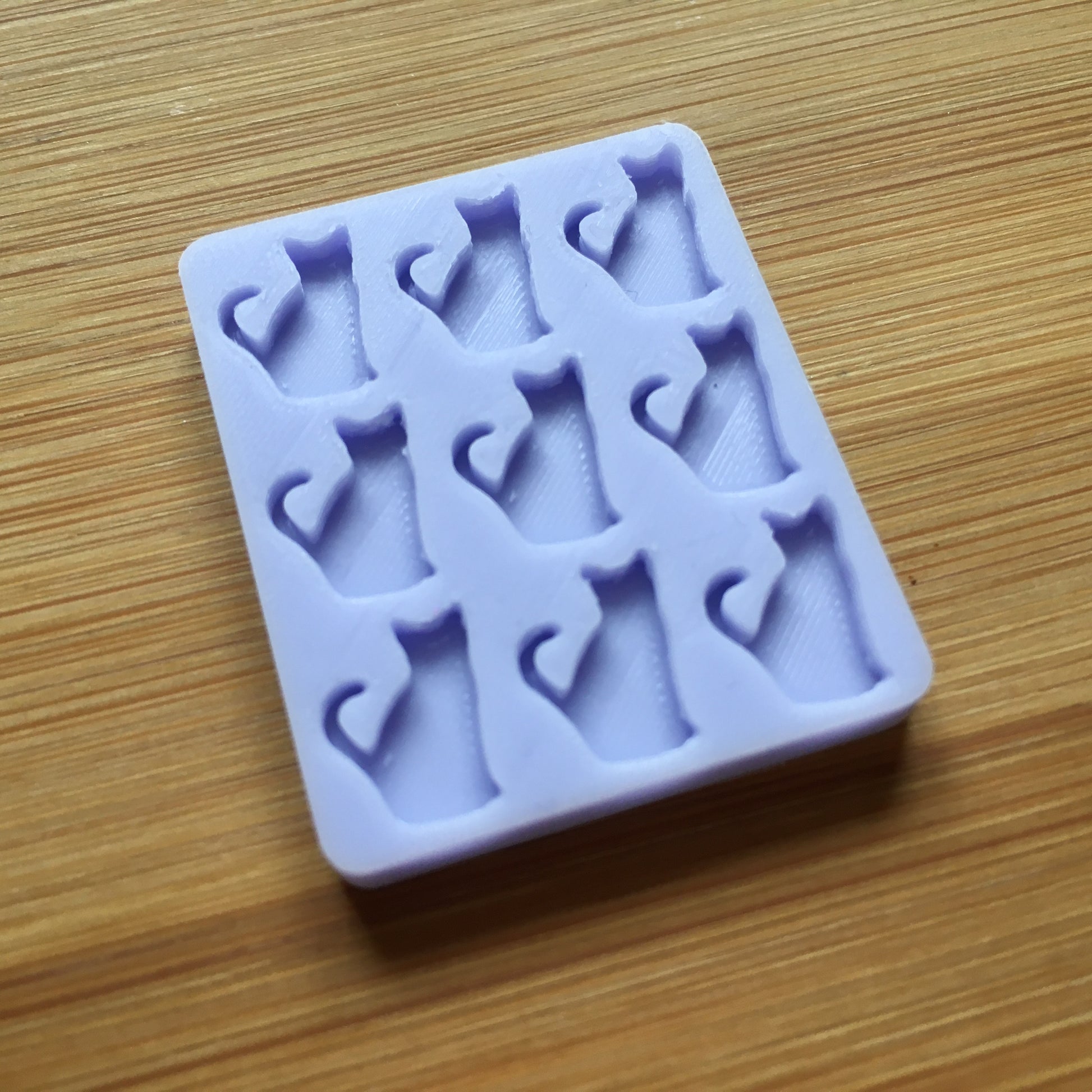 1cm or 2cm Cat Silicone Mold, Food Safe Silicone Rubber Mould - The Crafts and Glitter Shop