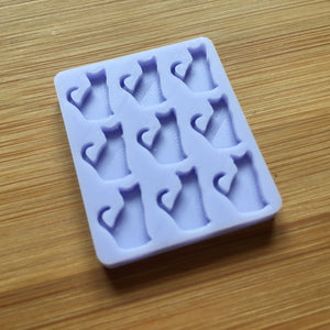 1cm or 2cm Cat Silicone Mold, Food Safe Silicone Rubber Mould