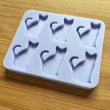 Load image into Gallery viewer, 1cm or 2cm Cat Silicone Mold, Food Safe Silicone Rubber Mould