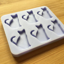 Load image into Gallery viewer, 1cm or 2cm Cat Silicone Mold, Food Safe Silicone Rubber Mould