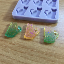 Load image into Gallery viewer, 1cm or 2cm Cat Silicone Mold, Food Safe Silicone Rubber Mould