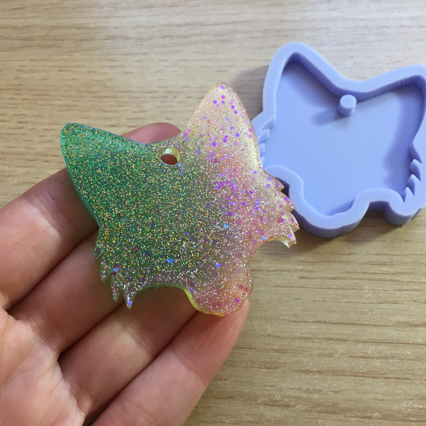2 inch Fox Head Silicone Mold - The Crafts and Glitter Shop