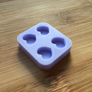 1cm Heart Silicone Mold, Food Safe Silicone Rubber Mould