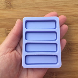 2" Blank Name Badge Silicone Mold, Food Safe Silicone Rubber Mould