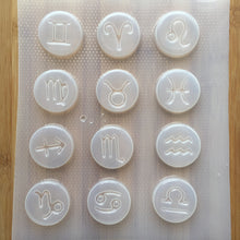 Load image into Gallery viewer, 4 cm Zodiac Signs Plastic Mold - Full Set
