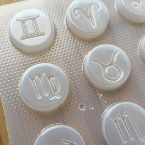 4 cm Zodiac Signs Plastic Mold - Full Set