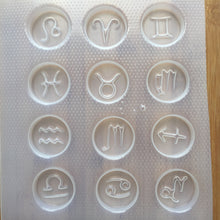 Load image into Gallery viewer, 4 cm Zodiac Signs Plastic Mold - Full Set