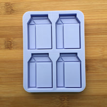 Load image into Gallery viewer, 2&quot; Milk Carton Shaker Silicone Mold, Food Safe Silicone Rubber Mould