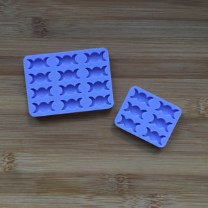 2cm Triple Moon Silicone Mold, Food Safe Silicone Rubber Mould