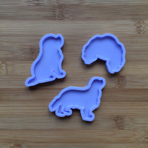 Cavalier King Charles Spaniel Silicone Mold, Food Safe Silicone Rubber Mould