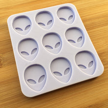 Load image into Gallery viewer, 1&quot; Alien Head Silicone Mold, Food Safe Silicone Rubber Mould