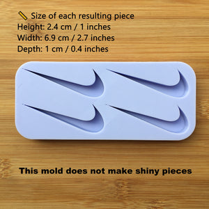 2.7" Check Mark Silicone Mold, Food Safe Silicone Rubber Mould