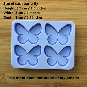 2" Butterfly Silicone Mold, Food Safe Silicone Rubber Mould