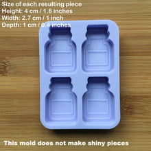 Load image into Gallery viewer, 4cm Apothecary Jar Silicone Mold, Food Safe Silicone Rubber Mould