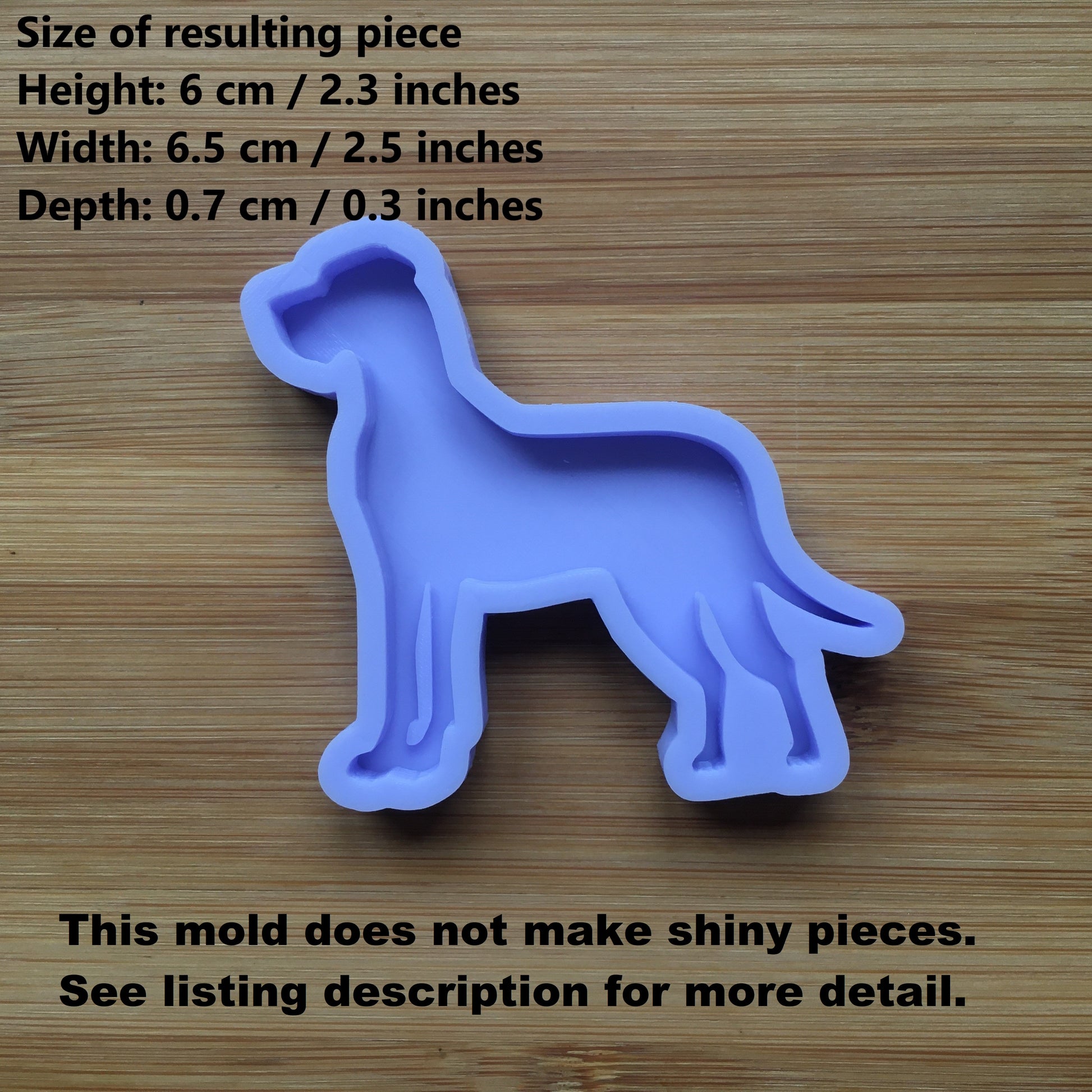 Great Dane Silicone Mold - The Crafts and Glitter Shop