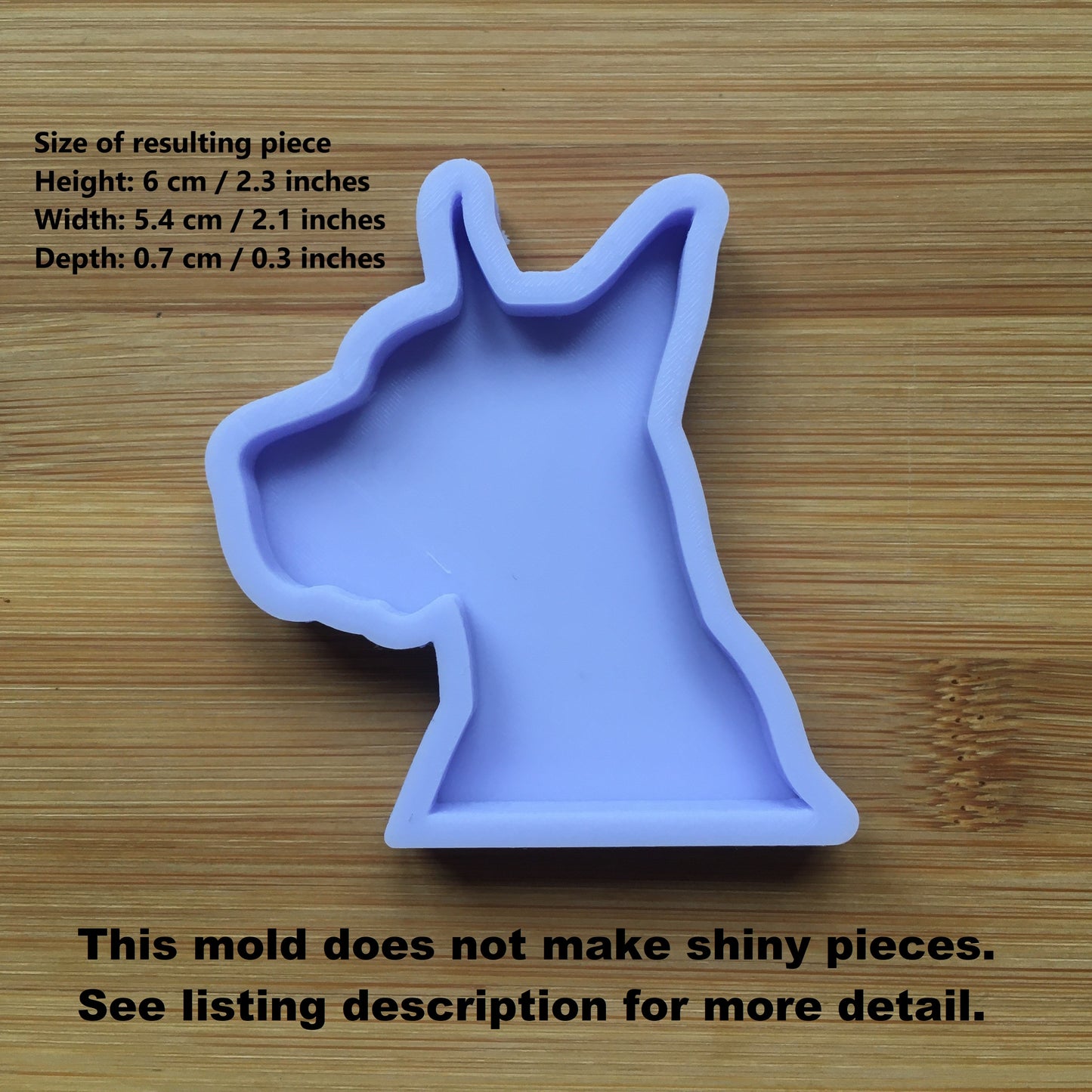 Great Dane Silicone Mold - The Crafts and Glitter Shop
