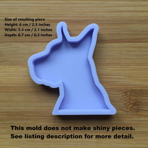 Great Dane Silhouette Silicone Mold, Food Safe Silicone Rubber Mould