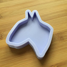 Load image into Gallery viewer, 3.7&quot; Bull Terrier Silicone Mold, Food Safe Silicone Rubber Mould