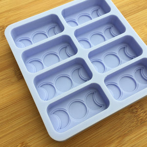 2" Triple Moon Silicone Mold, Food Safe Silicone Rubber Mould