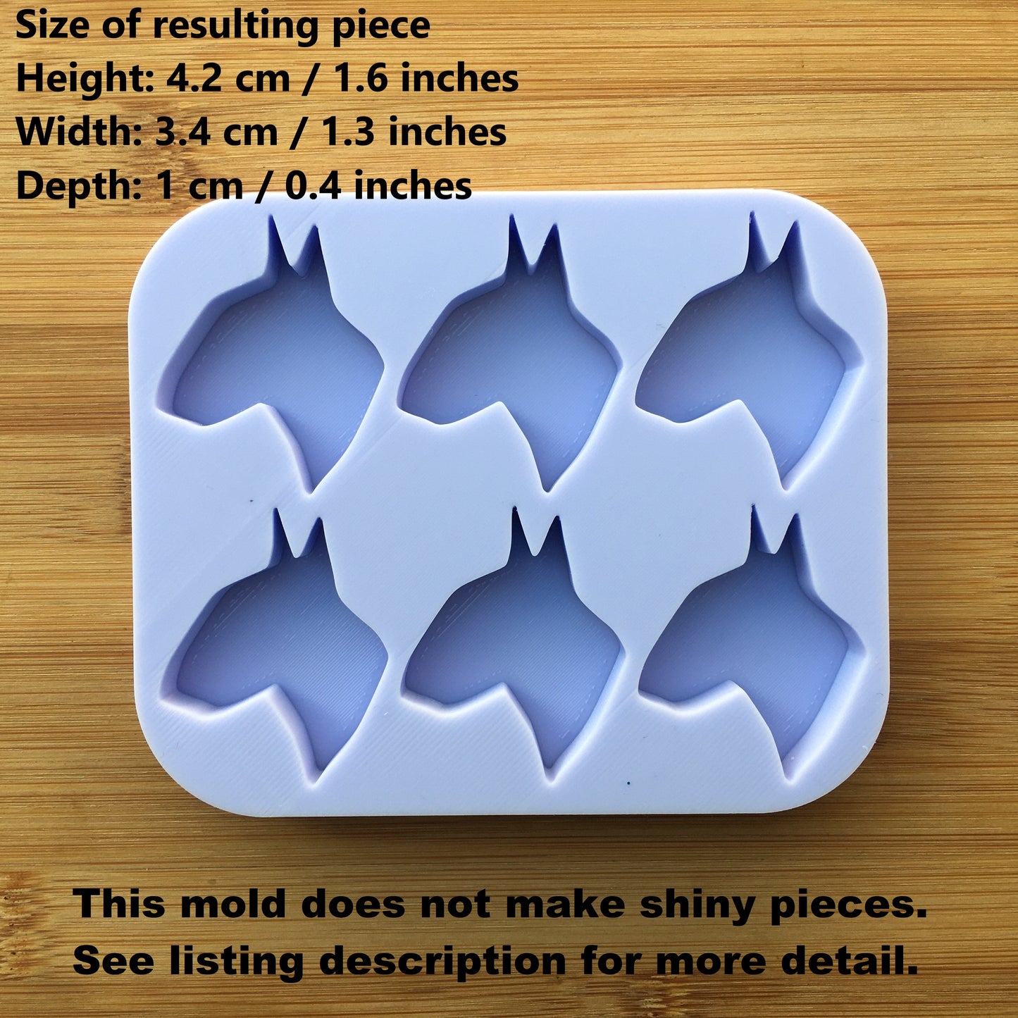 Bull Terrier Silicone Mold - The Crafts and Glitter Shop