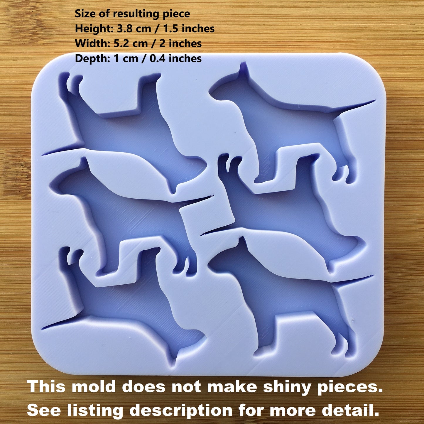 Bull Terrier Silicone Mold - The Crafts and Glitter Shop