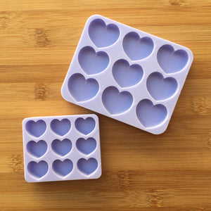 Puffy Heart Silicone Mold, Food Safe Silicone Rubber Mould