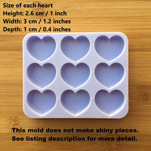 Load image into Gallery viewer, Puffy Heart Silicone Mold, Food Safe Silicone Rubber Mould