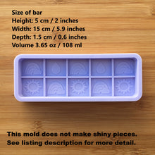 Load image into Gallery viewer, Spring Wax Melt Snap Bar Silicone Mold, Food Safe Silicone Rubber Mould