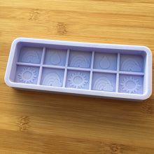 Load image into Gallery viewer, Spring Wax Melt Snap Bar Silicone Mold, Food Safe Silicone Rubber Mould