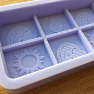 Spring Wax Melt Snap Bar Silicone Mold, Food Safe Silicone Rubber Mould