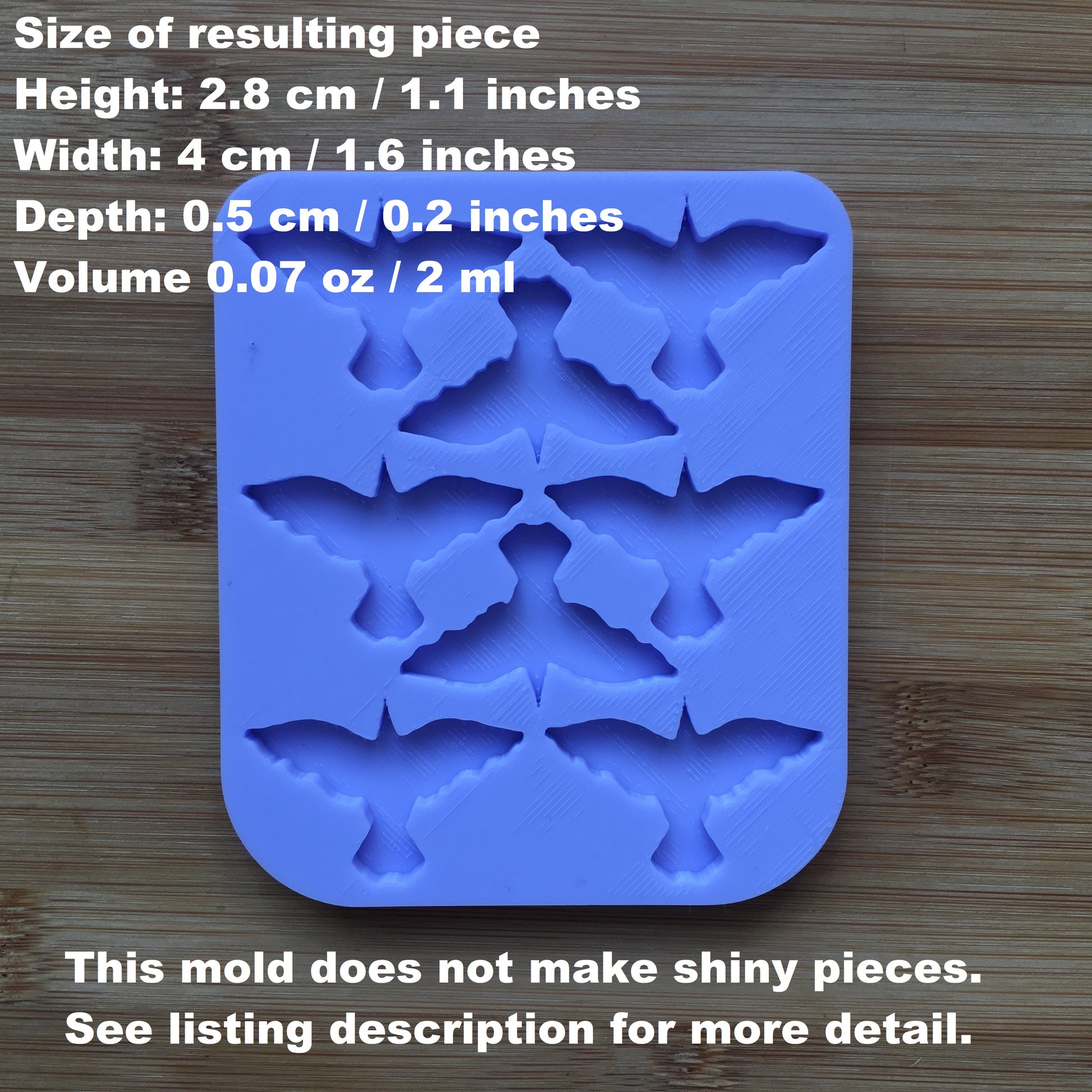 Flying Crow Silicone Mold - The Crafts and Glitter Shop