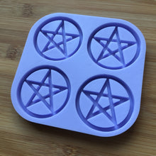 Load image into Gallery viewer, 2&quot; Pentagram Silicone Mold, Food Safe Silicone Rubber Mould